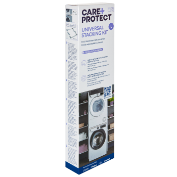 CARE+PROTECT Kit apilable universal, para lavadoras y secadoras, profundidad de 55 a 62 cm