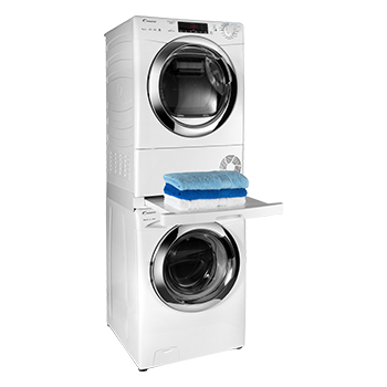 NEDIS Universal Stacking Kit for Washing Machine & Tumble Dryer 60.5 cm with Shelf White 