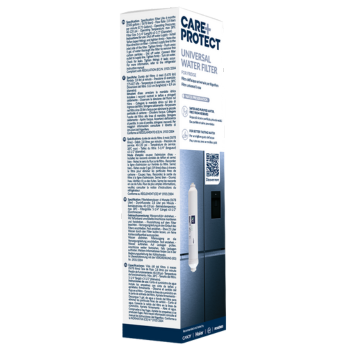 CARE+PROTECT Universal Fridge Water Filter – Removes Heavy Metals, Pesticides, Chlorine, Fluoride