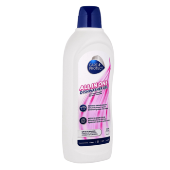 DISHWASHER GEL ALL IN ONE: DEGREASER, RINSE AID, SALT, ODOR NEUTRALIZER – 750ML