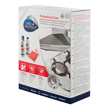 KIT SGRASSANTE E LUCIDANTE PER ACCIAIO INOX