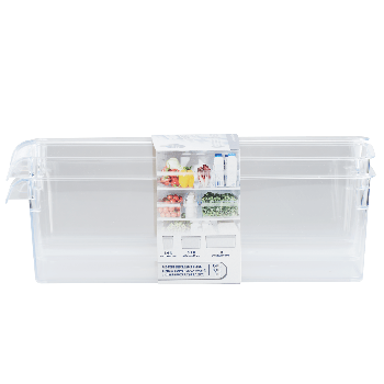 CARE + PROTECT Organizer per frigorifero, kit con 3 misure, trasparente -  Care + Protect - Italia